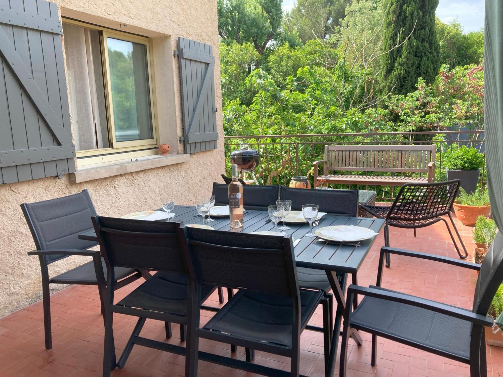 Haut De Villa Avec Terrasse Privative Jardin Et Parking Tout Pres Des Plages ตูลง ภายนอก รูปภาพ